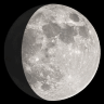 Waxing Gibbous, Moon at 10 days in cycle Waxing Gibbous, Moon at 10 days in cycle